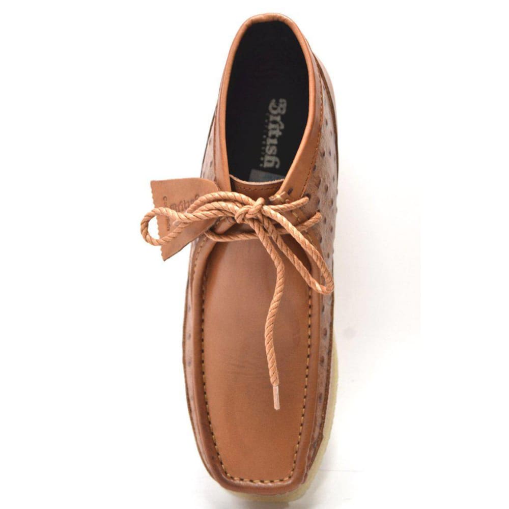 British Walkers Walker 100 Limited Edition Men's Ostrich Leather Chukka Boots Shoes by British Walkers – Don't Panic Shoes