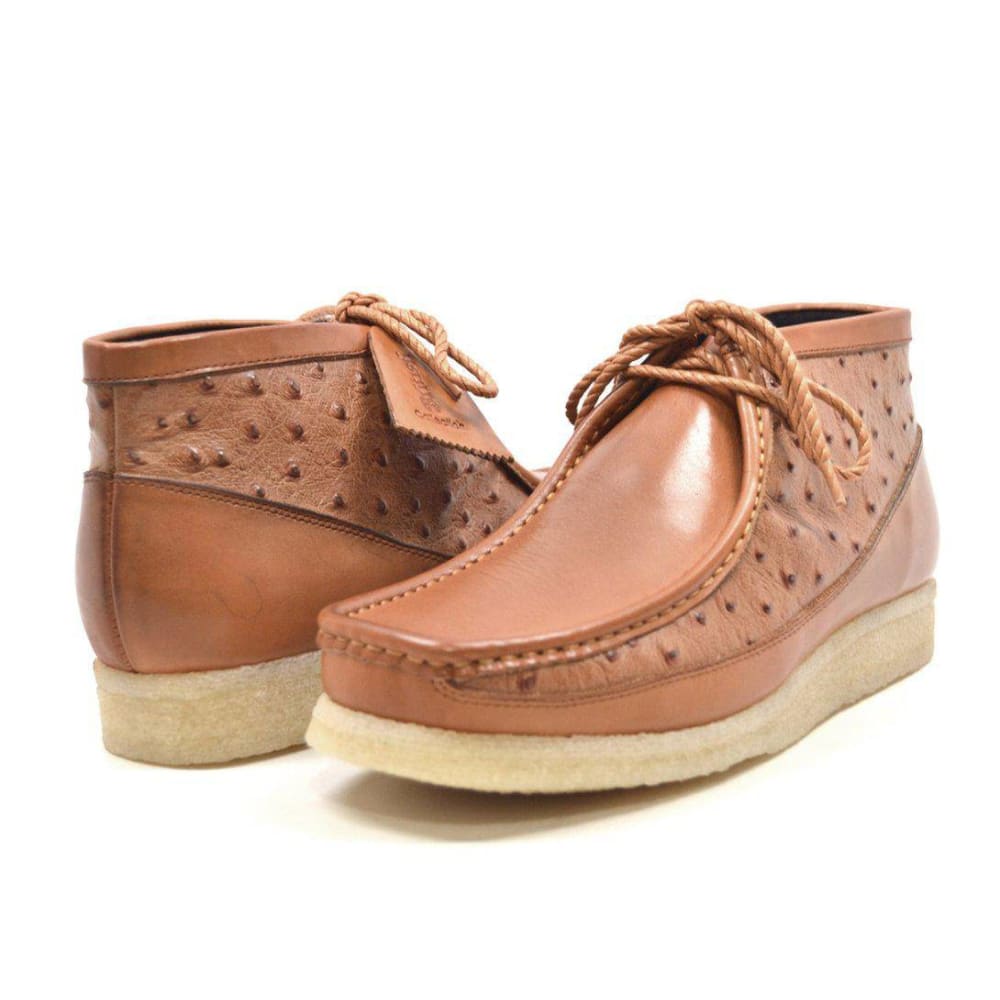 British Walkers Walker 100 Limited Edition Men's Ostrich Leather Chukka Boots Shoes by British Walkers – Don't Panic Shoes