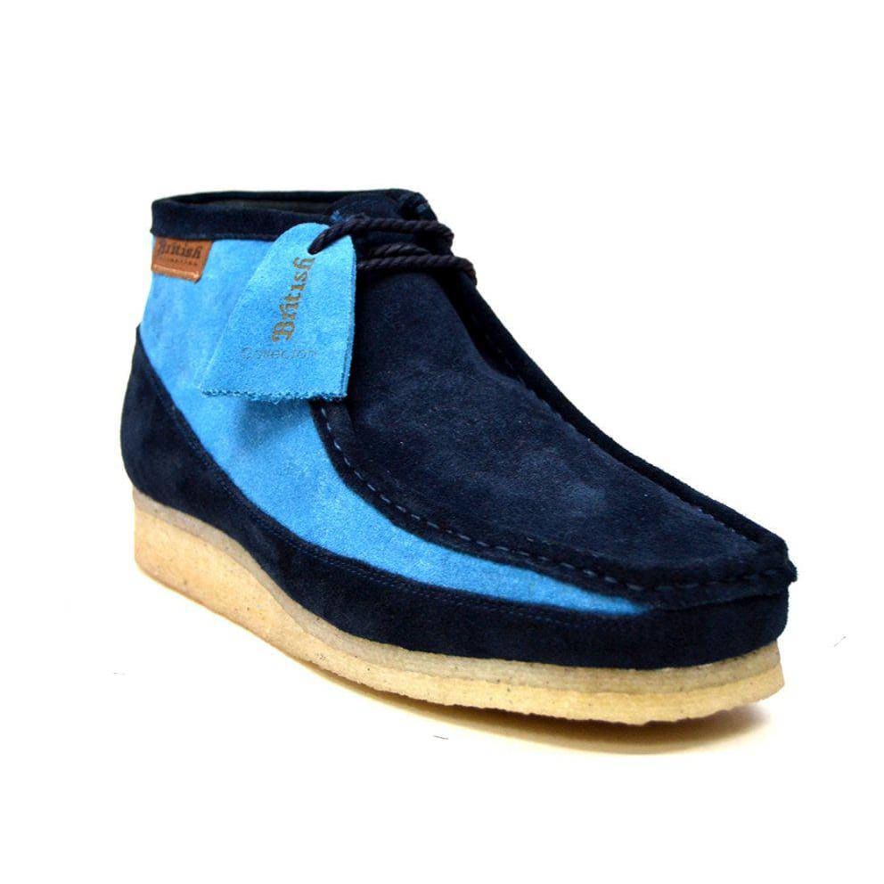 BritiSh Walkers Walker 100 – Limited Edition Suede Two Tone Men’s High - Top Chukka Boot | Handcrafted Soft - Touch Craft With Modern Heritage Style Shoes by British Walkers – Don't Panic Shoes