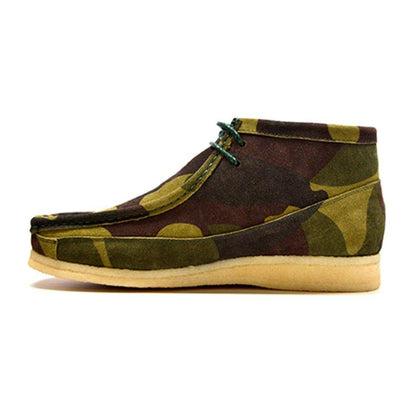 British Walkers Walker 100 Men's Green Camo Leather And Suede High Tops Chukka Boots Shoes by British Walkers – Don't Panic Shoes