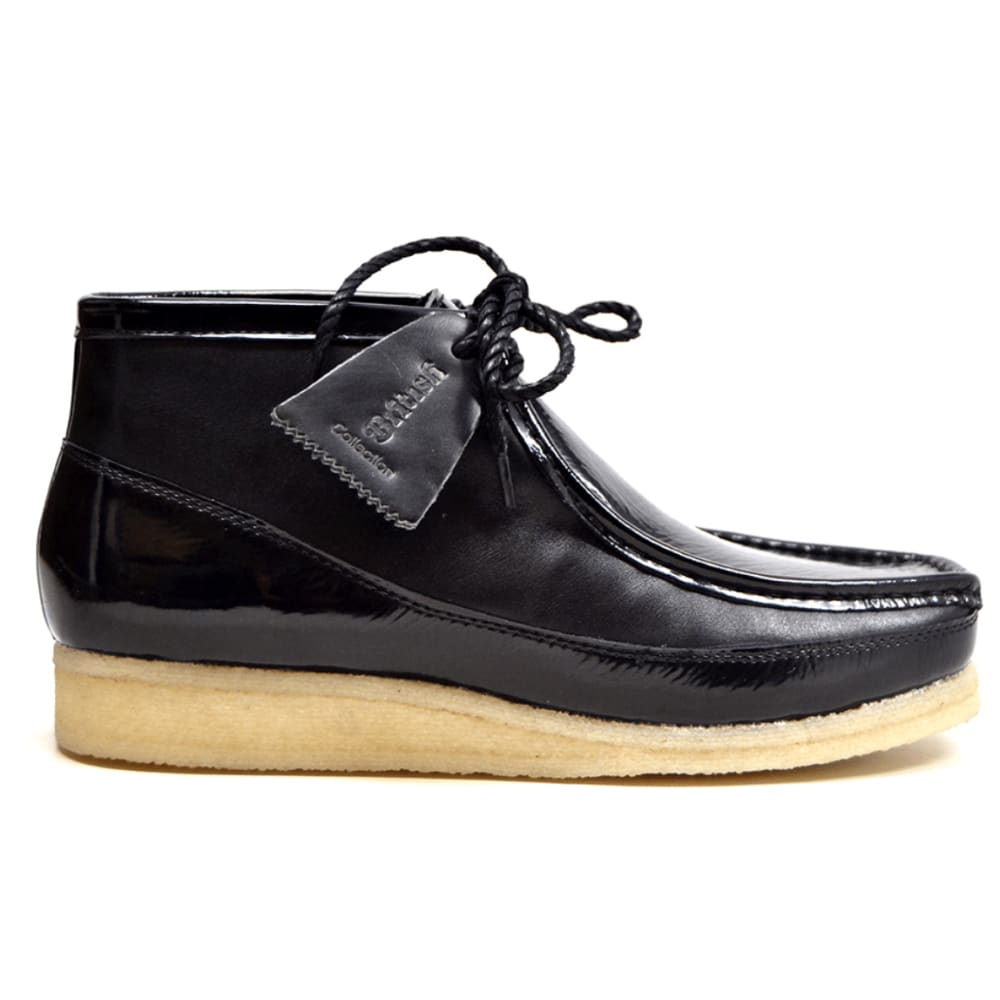 British Walkers Walker 100 Men's Patent Leather High Tops Chukka Boots Shoes by British Walkers – Don't Panic Shoes
