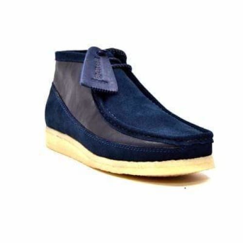 BritiSh Walkers Walker 100 – Navy Suede & Leather Men’s Chukka Boot | Modern Mixed - Material Craft With Classic British Cool Shoes by British Walkers – Don't Panic Shoes