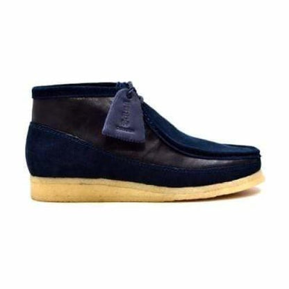 BritiSh Walkers Walker 100 – Navy Suede & Leather Men’s Chukka Boot | Modern Mixed - Material Craft With Classic British Cool Shoes by British Walkers – Don't Panic Shoes