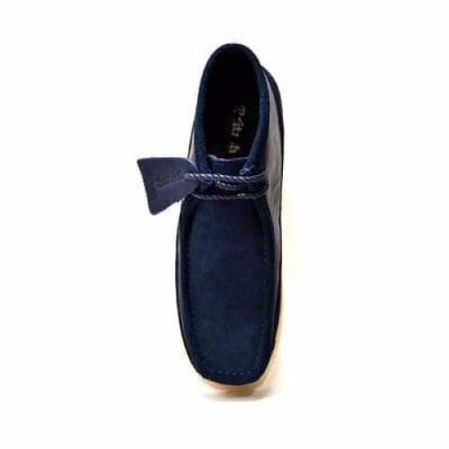 BritiSh Walkers Walker 100 – Navy Suede & Leather Men’s Chukka Boot | Modern Mixed - Material Craft With Classic British Cool Shoes by British Walkers – Don't Panic Shoes