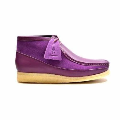 BritiSh Walkers Walker 100 – Purple Leather & Suede Men’s Chukka Boot | Regal Two - Texture Craft With Modern British Style Shoes by British Walkers – Don't Panic Shoes