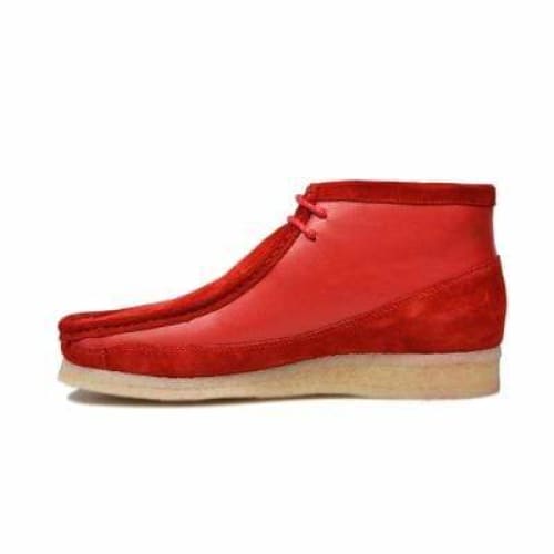 BritiSh Walkers Walker 100 – Red Suede & Leather Men’s Chukka Boot | Bold Two - Tone Craft With Signature Heritage Style Shoes by British Walkers – Don't Panic Shoes