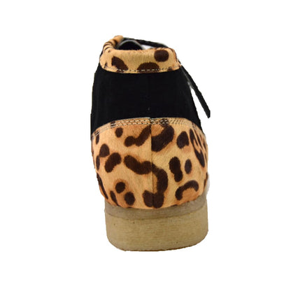 BritiSh Walkers Walker 200 Men’s Black Leopard Suede Chukka Boots – Handcrafted Statement Luxury With Fearless Urban Style Shoes by British Walkers – Don't Panic Shoes