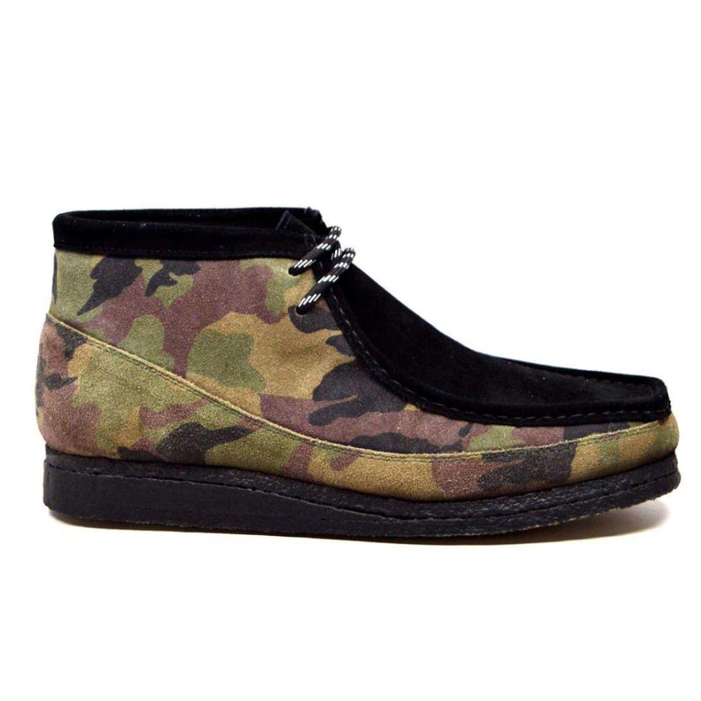 British Walkers Walker 200's Men's Camo Leather And Suede Chukka Boots Shoes by British Walkers – Don't Panic Shoes
