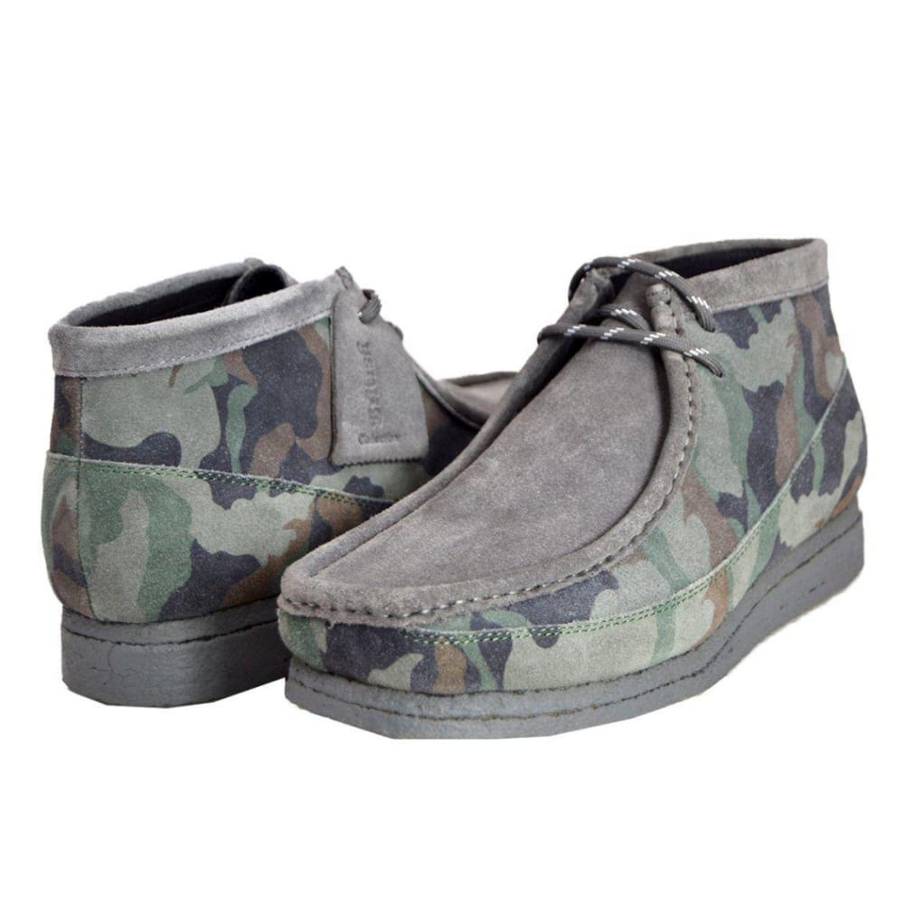 British Walkers Walker 200's Men's Camo Leather And Suede Chukka Boots Shoes by British Walkers – Don't Panic Shoes
