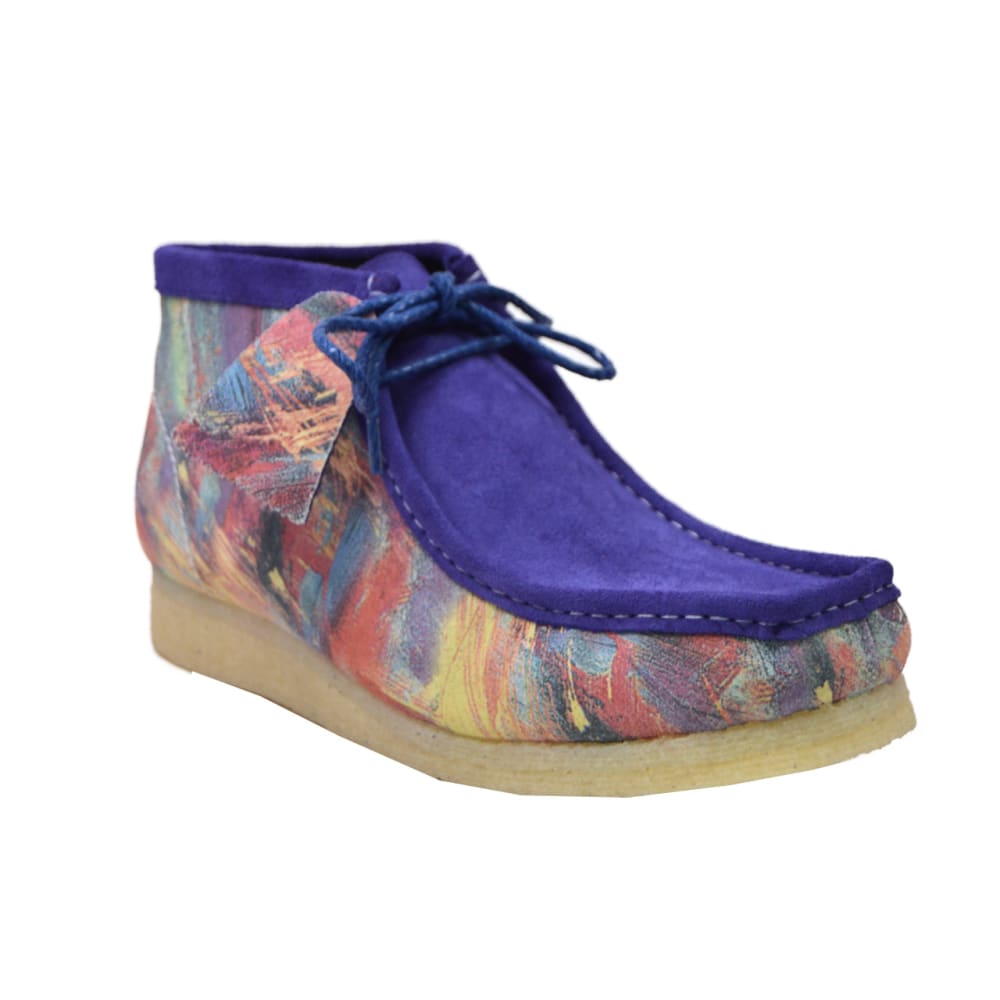 BritiSh Walkers Walker Paint Men’s Leather & Suede High - Top Sneakers – Handcrafted Designer Statement With Artistic Flair Shoes by British Walkers – Don't Panic Shoes