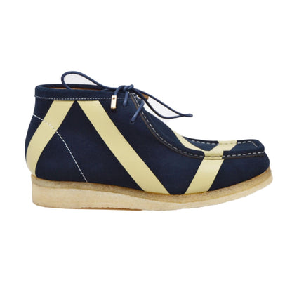 BritiSh Walkers Walker Stripe Men’s Striped Suede Limited Edition Chukka Boots – Bold Heritage Craft With Iconic Street Detail Shoes by British Walkers – Don't Panic Shoes