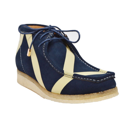 BritiSh Walkers Walker Stripe Men’s Striped Suede Limited Edition Chukka Boots – Bold Heritage Craft With Iconic Street Detail Shoes by British Walkers – Don't Panic Shoes