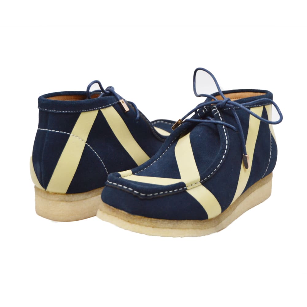 BritiSh Walkers Walker Stripe Men’s Striped Suede Limited Edition Chukka Boots – Bold Heritage Craft With Iconic Street Detail Shoes by British Walkers – Don't Panic Shoes