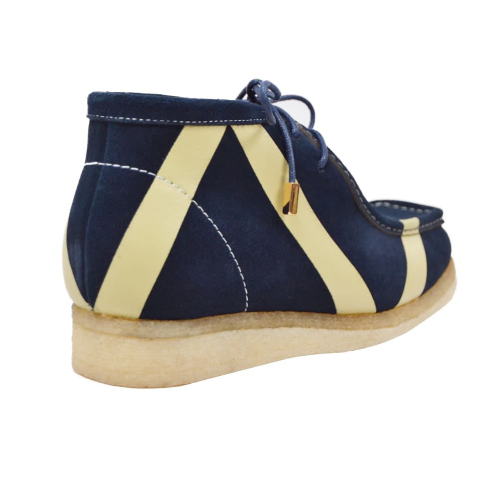 BritiSh Walkers Walker Stripe Men’s Striped Suede Limited Edition Chukka Boots – Bold Heritage Craft With Iconic Street Detail Shoes by British Walkers – Don't Panic Shoes