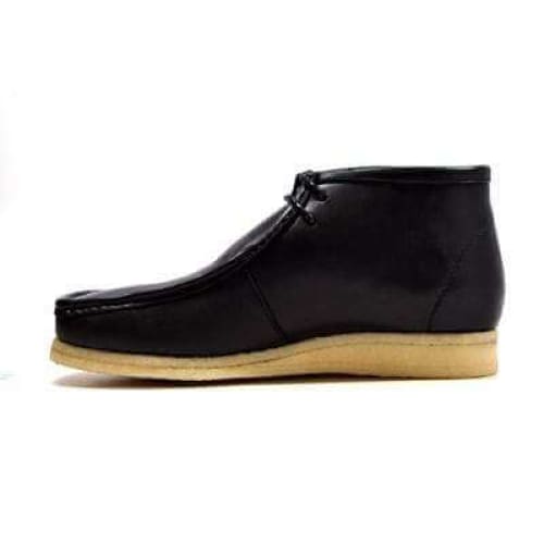 British Walkers Wallabee Boots Men’s Black Leather High Top