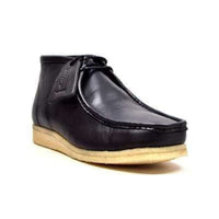 Thumbnail for British Walkers Wallabee Boots Men’s Black Leather High Top