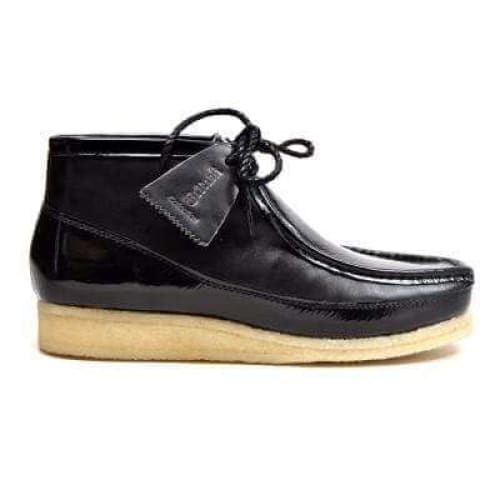 British Walkers Wallabee Boots Men's Walker 100 Black Patent Leather
