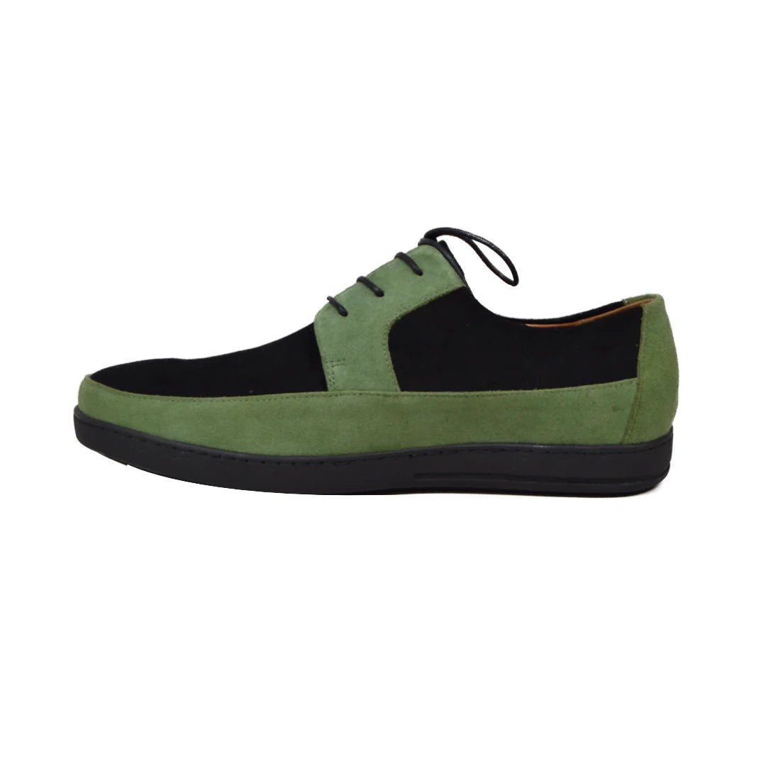 British Walkers Westminster Bally Style Men's Black And Green Low Top Sneakers Shoes by British Walkers – Don't Panic Shoes