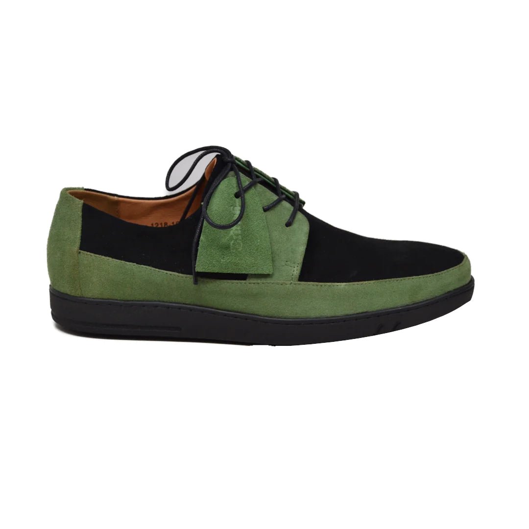 British Walkers Westminster Bally Style Men's Black And Green Low Top Sneakers Shoes by British Walkers – Don't Panic Shoes