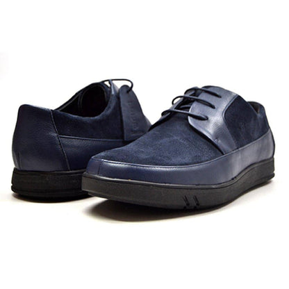 British Walkers Westminster Bally Style Men's Leather And Suede Low Top Sneakers Shoes by British Walkers – Don't Panic Shoes