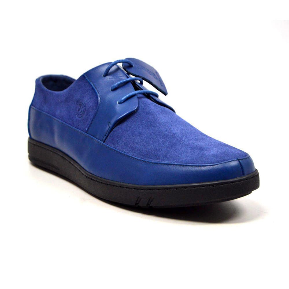 British Walkers Westminster Bally Style Men's Pendant Blue Low Top Sneakers Shoes by British Walkers – Don't Panic Shoes