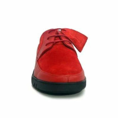 British Walkers Westminster Bally Style Men's Red Leather And Suede Low Top Sneakers Shoes by British Walkers – Don't Panic Shoes