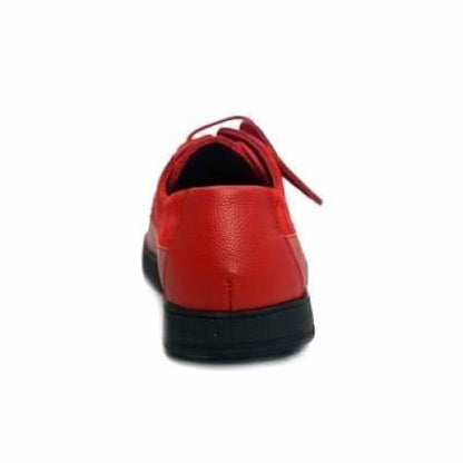 British Walkers Westminster Bally Style Men's Red Leather And Suede Low Top Sneakers Shoes by British Walkers – Don't Panic Shoes