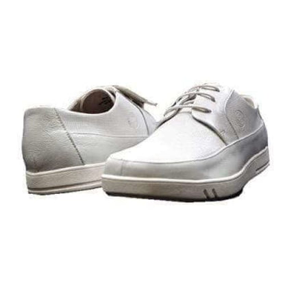 British Walkers Westminster Bally Style Men's White Leather And Suede Low Top Sneakers Shoes by British Walkers – Don't Panic Shoes
