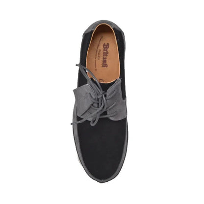 British Walkers Westminster Vintage Bally Style Men's Leather And Suede Low Top Sneakers Shoes by British Walkers – Don't Panic Shoes