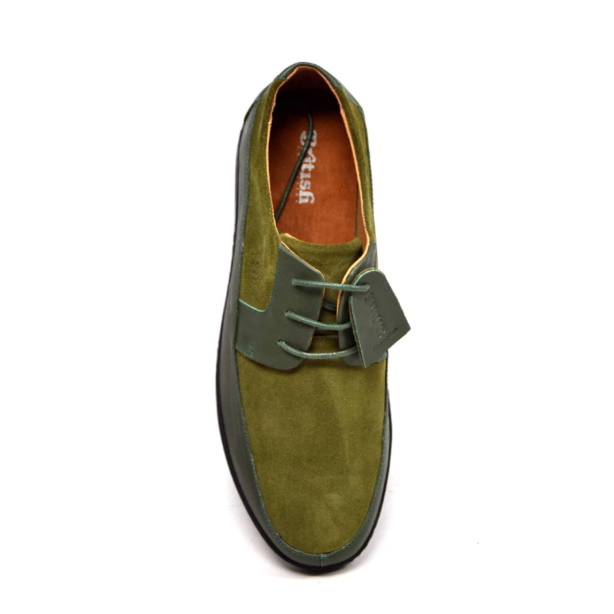 British Walkers Westminster Vintage Bally Style Men's Olive Green Leather And Suede Low Top Sneakers Shoes by British Walkers – Don't Panic Shoes