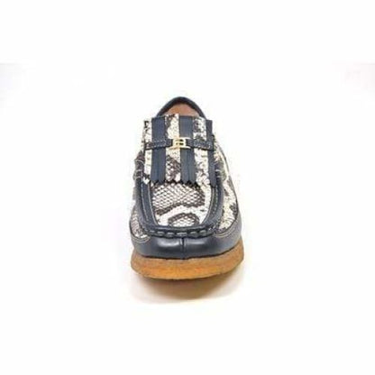 British Walkers Windsor Men's Black Python Skin And Leather Custom Shoes Shoes by British Walkers – Don't Panic Shoes