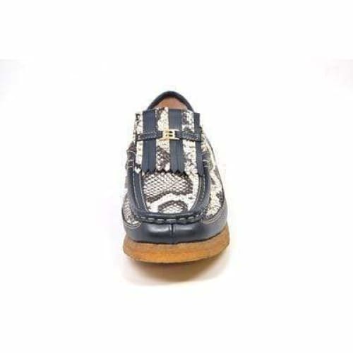 British Walkers Windsor Men's Black Python Skin And Leather Custom Shoes Shoes by British Walkers – Don't Panic Shoes