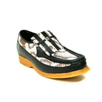 British Walkers Windsor Men's Black Python Skin Leather Shoes by British Walkers – Don't Panic Shoes