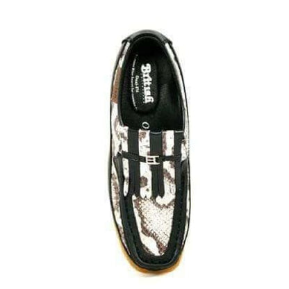 British Walkers Windsor Men's Black Python Skin Leather Shoes by British Walkers – Don't Panic Shoes