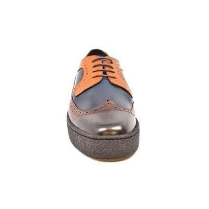 British Walkers Wingtip Low Cut 3 Tone Multicolor Leather Shoes by British Walkers – Don't Panic Shoes