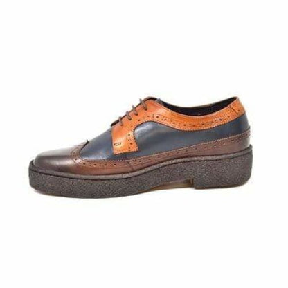 British Walkers Wingtip Low Cut 3 Tone Multicolor Leather Shoes by British Walkers – Don't Panic Shoes