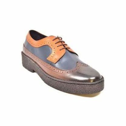 British Walkers Wingtip Low Cut 3 Tone Multicolor Leather Shoes by British Walkers – Don't Panic Shoes