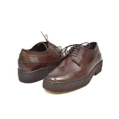 British Walkers Wingtip Low Cut Men's Brown Leather Oxfords Shoes by British Walkers – Don't Panic Shoes