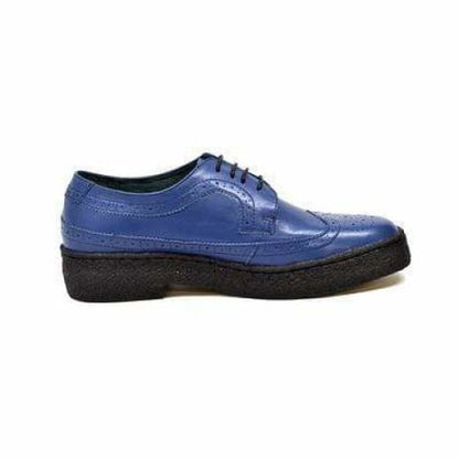 British Walkers Wingtip Low Cut Men's Cobalt Blue Leather Oxfords Shoes by British Walkers – Don't Panic Shoes
