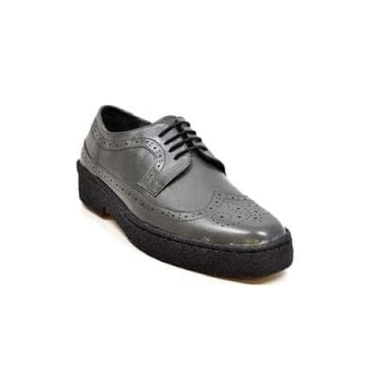 British Walkers Wingtip Low Cut Men's Dark Gray Leather Shoes by British Walkers – Don't Panic Shoes