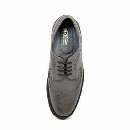 British Walkers Wingtip Low Cut Men's Dark Gray Leather Shoes by British Walkers – Don't Panic Shoes