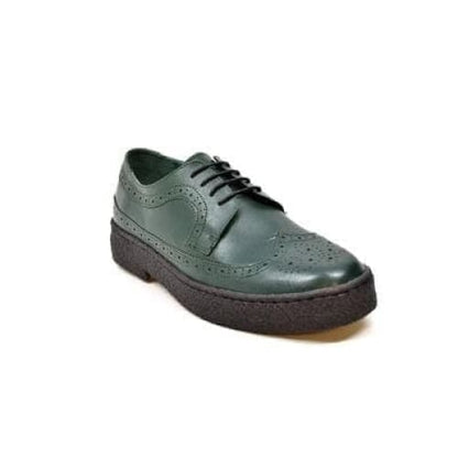 British Walkers Wingtip Low Cut Men's Hunter Green Leather Shoes by British Walkers – Don't Panic Shoes