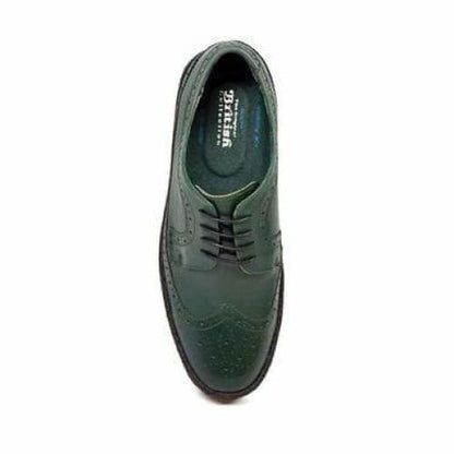 British Walkers Wingtip Low Cut Men's Hunter Green Leather Shoes by British Walkers – Don't Panic Shoes