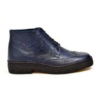 Thumbnail for British Walkers Wingtip Men’s Navy Blue Leather