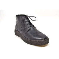 Thumbnail for British Walkers Wingtip Men’s Premium Black Leather Boots