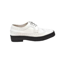 Thumbnail for British Walkers Wingtip Low Cut Men’s White Leather Oxfords