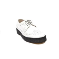 Thumbnail for British Walkers Wingtip Low Cut Men’s White Leather Oxfords