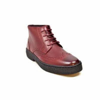 Thumbnail for British Walkers Wingtip Men’s Wine Red Leather