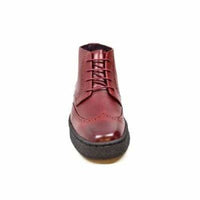 Thumbnail for British Walkers Wingtip Men’s Wine Red Leather