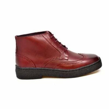British Walkers Wingtip Men's Wine Red Leather Shoes by British Walkers – Don't Panic Shoes